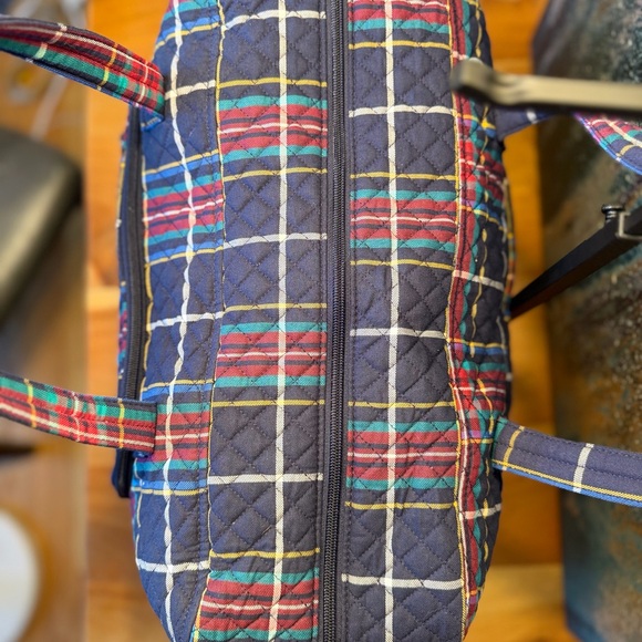 Vera Bradley RETIRED Tartan Plaid Weekender Travel Bag - Picture 5 of 15